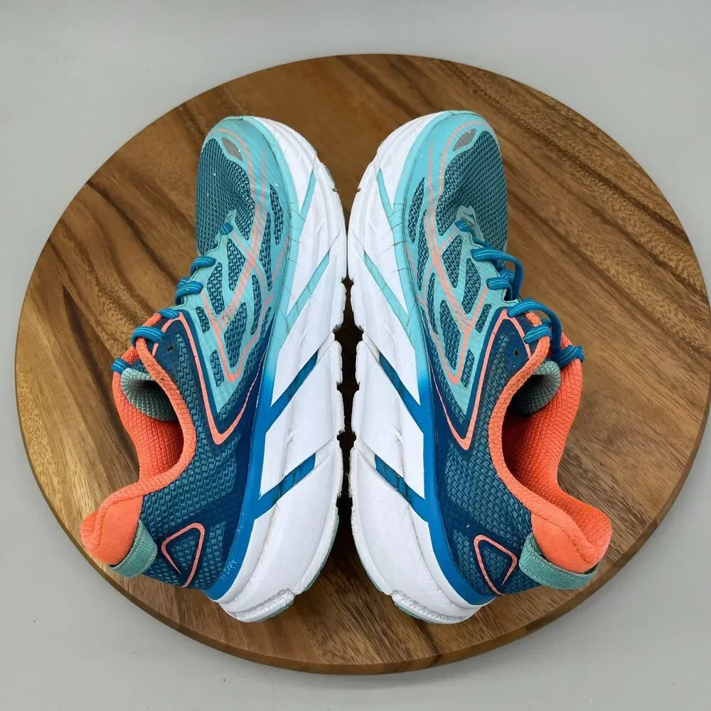 Hoka One One Clifton 3 Shoes Womens Size 8 Blue Running Comfort Walking Gym